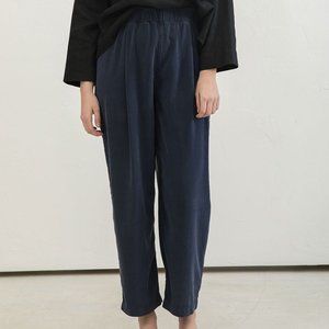 Elizabeth Suzann Andy Pants in Navy Silk Crepe